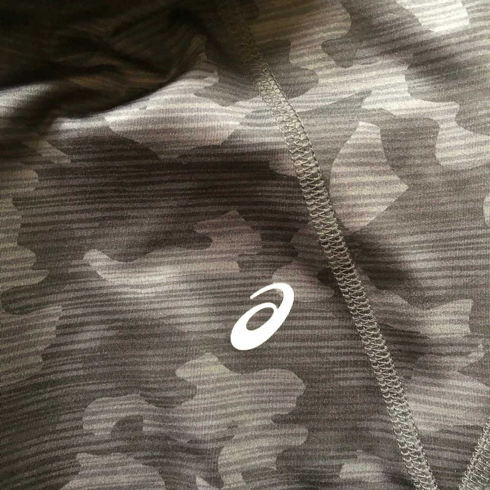 Asics Women's Black Gray Camo High-Waist Leggings - Picture 6 of 7